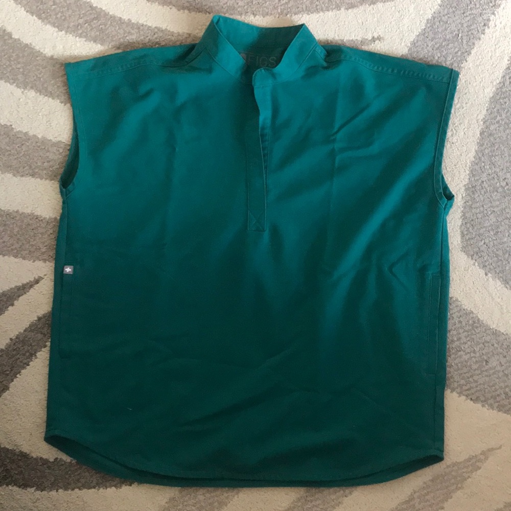 Figs Scrubs Hunter Green Top